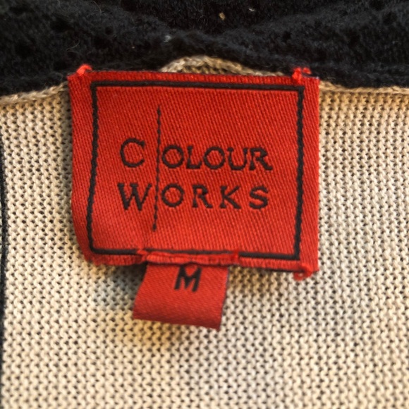 Colour Works Striped Cardigan Size Med. - Picture 7 of 11